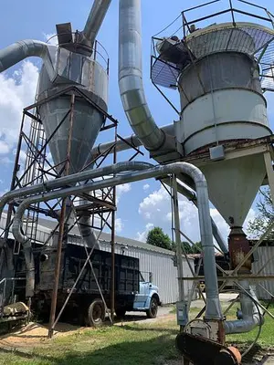 CYCLONE-BAGHOUSE DUST-COLLECTION SYSTEM