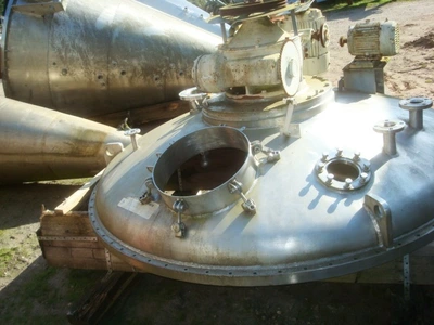 4,000L S/S JKTD Vacuum Conical J. H. Day Mixer Model 1225MBX
