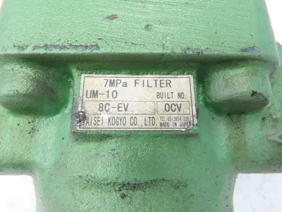 Taisei Kogyo 8C-EV UM-10 Inline Hydraulic Filter Housing 7MPa 1015psi