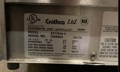 USED CRATHCO E-47/E49-3