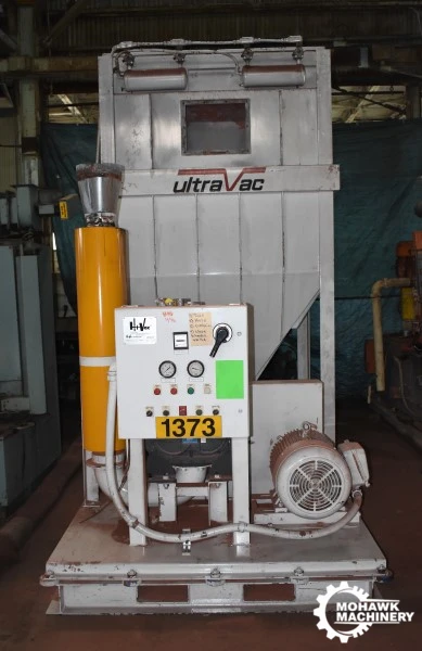 40 HP ULTRA-VAC “402SP” INDUSTRIAL VACUUM SYSTEM - 1060 CFM - COLLECTION HOPPER - 48 REMOVABLE FILTERS/FILTRATION SYSTEM - CONTROL PACKAGE