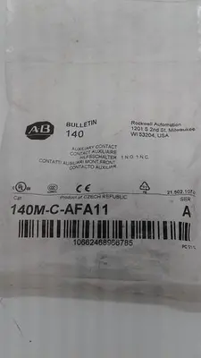 New | in-Stock ALLEN-BRADLEY ALLEN-BRADLEY BULLETIN 140 AUXILIARY CONTACT 140M-C-AFA11 Circuit Breakers | ND Industrial Surplus #1212008