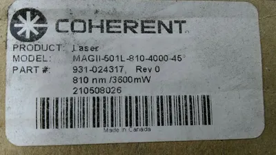 MAGII-501L-810-4000-45-K Lasiris Laser StockerYale Laser Diode Generator 5D-33