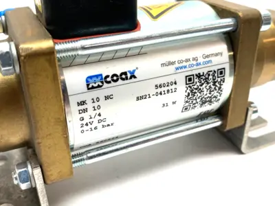 USED COAX COAXIAL DIRECT ACTING VALVE 2/2-WAY MK-10-NC-DN10-G1/4-24VDC