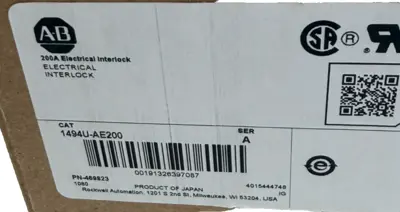 ALLEN BRADLEY 1494U-AE200 DISCONNECT SWITCH 200A SER. A NEW, SURPLUS