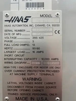 USED HAAS TM1 CNC VERTICAL MILLING MACHINE