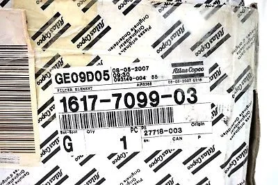 NEW ATLAS COPCO 1617-7099-03 FILTER ELEMENT 1617709903