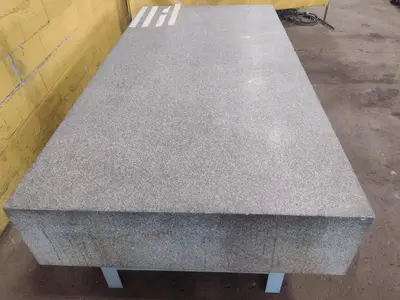 8' X 4' X 14" ROCK OF AGES PRECISION LAYOUT INSPECTION GRANITE TABLE: STOCK #23794