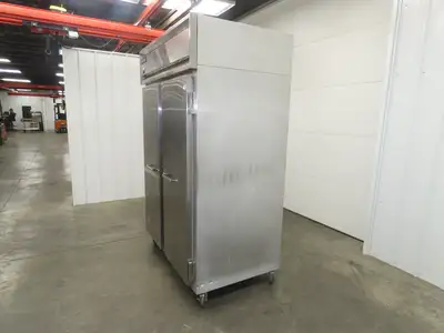 Continental 2R 2 Door Reach In Refrigerator Commercial All Stainless Steel 115V