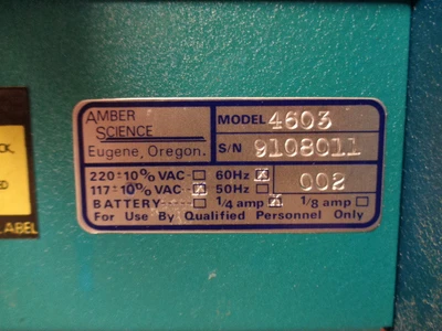 USED AMBER SCIENCE INC. 4603