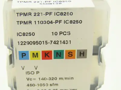ISCAR TPMR 221-PF IC8250 Turning Insert Carbide 11.0mm Long T-Triangle Lot of 10