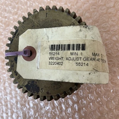NEW OLD STOCK- Weight Adjust Gear 40 Teeth 1-1/2” Bronze || Fast Shipped 🇺🇸