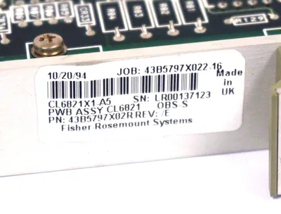 FISHER ROSEMOUNT CL6821X1-A5 ANALOG I/O MODULE 43B5797X02R, CL6821X1A5