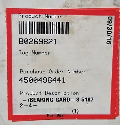 Flowserve B0269821 Bearing Gard for steam turbines loc5C24