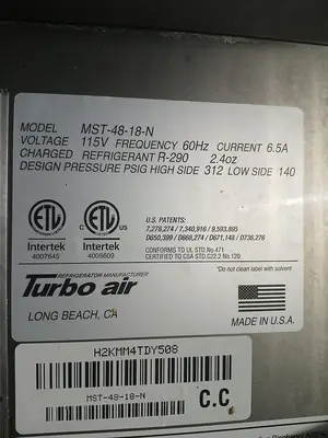 USED TURBO AIR MST-48-18-N