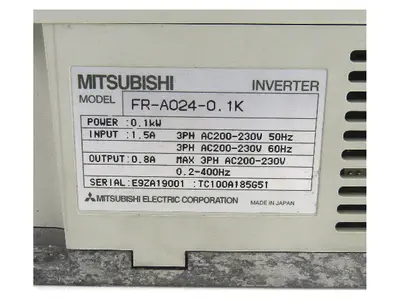USED MITSUBISHI FR-A024-0.1K