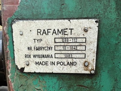 RAFAMET Wheel Turning Lathe, revised and retrofitted 2002