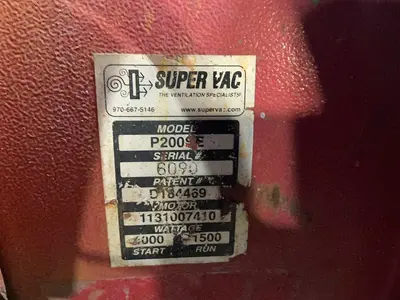 Used SUPER VAC P200SE Miscellaneous MRO Ohio US | HGR 24 #1404820