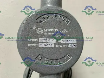 USED SPONSLER SP714 EXPLOSION PROOF AMPLIFIER W/ 21" TURBINE FLOW METER