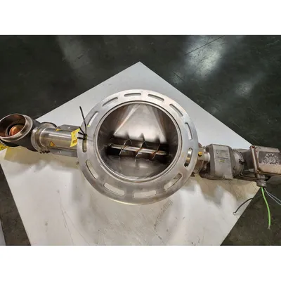 Used AZO 3.5" Dia. Stainless Steel Dosing Screw Feeder Type DFS