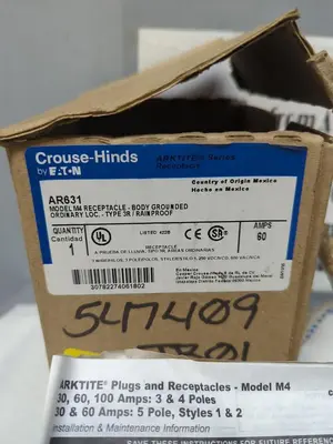 New | in-Stock CROUSE-HINDS AR631 Miscellaneous Equipment (Electrical & Power) | Surplus Asset Holdings #1192614