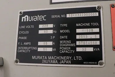 2013 MURATEC MW120 LATHES, TURNING, N/C & CNC | Piselli Enterprises (24)