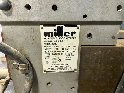 Used MILLER MPS 20FT Spot Welders Ohio US | HGR 24 #1324876