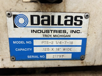 USED 2003 DALLAS DRFPS-418-RH / PTS-2 1/4-7-18
