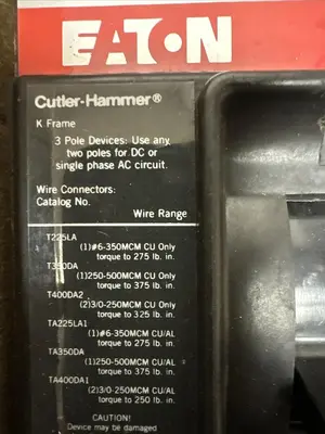 USED CUTLER-HAMMER KN360400A