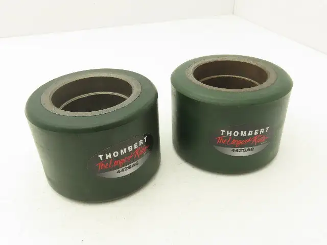Thombert 4426A0 Forklift Load Wheel Poly 4"H x 2.88"W x 2-7/16" ID Lot of 2