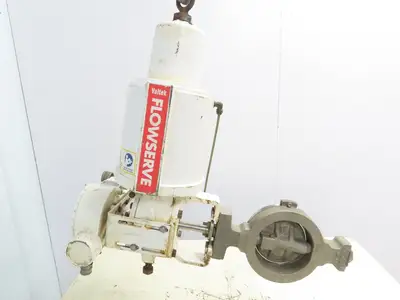Flowserve Valdisk 6" Actuated Stainless Control Valve Assembly W/Logix 3200MD