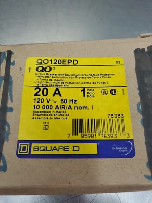 Used Square D QO120EPD Circuit Breakers | Palmetto Automation #1149942