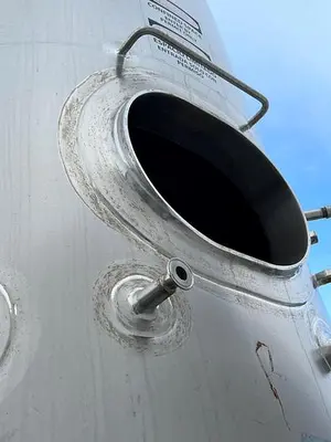 Stainless Steel 1,000 Gallon Jacketed Tank with Steep Cone Bottom #4183027