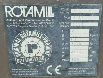USED 2005 ROTAMILL B-2.6