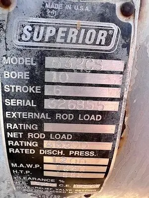 USED WHITE SUPERIOR 632CS