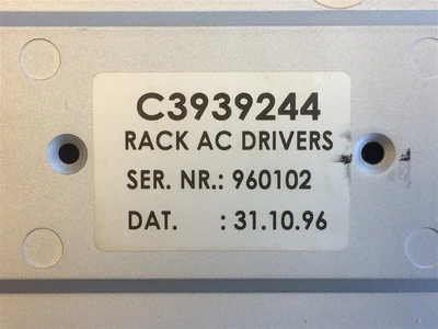 USED LVD C3939244, CONSISTING OF 7 PARTS:-RACK AC DRIVERS