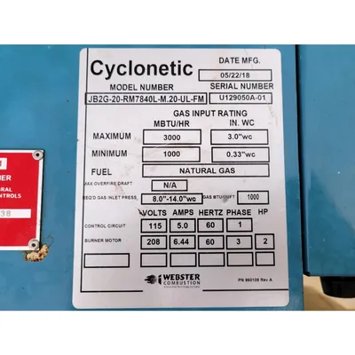 USED BRYAN STEAM LLC CL300-W-FDG