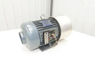 Superb Electric TEIFH Pin Router Motor w/Pulley 7.5Hp 1720/3450RPM 460V 3PH 112M