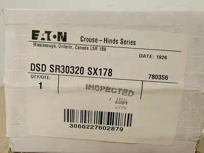 New | in-Stock CROUSE-HINDS DSD SR30320 SX178 Switchgears British Columbia CA | Lenmark #238617