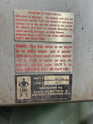 USED 1980 MINSTER MINSTER 6 PRESS