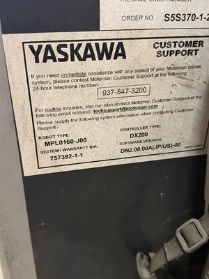 Used 2016 YASKAWA MOTOMAN YASKAWA MOTOMAN MPL160II Robots Michigan US | RAB Industries, Inc. #1148017