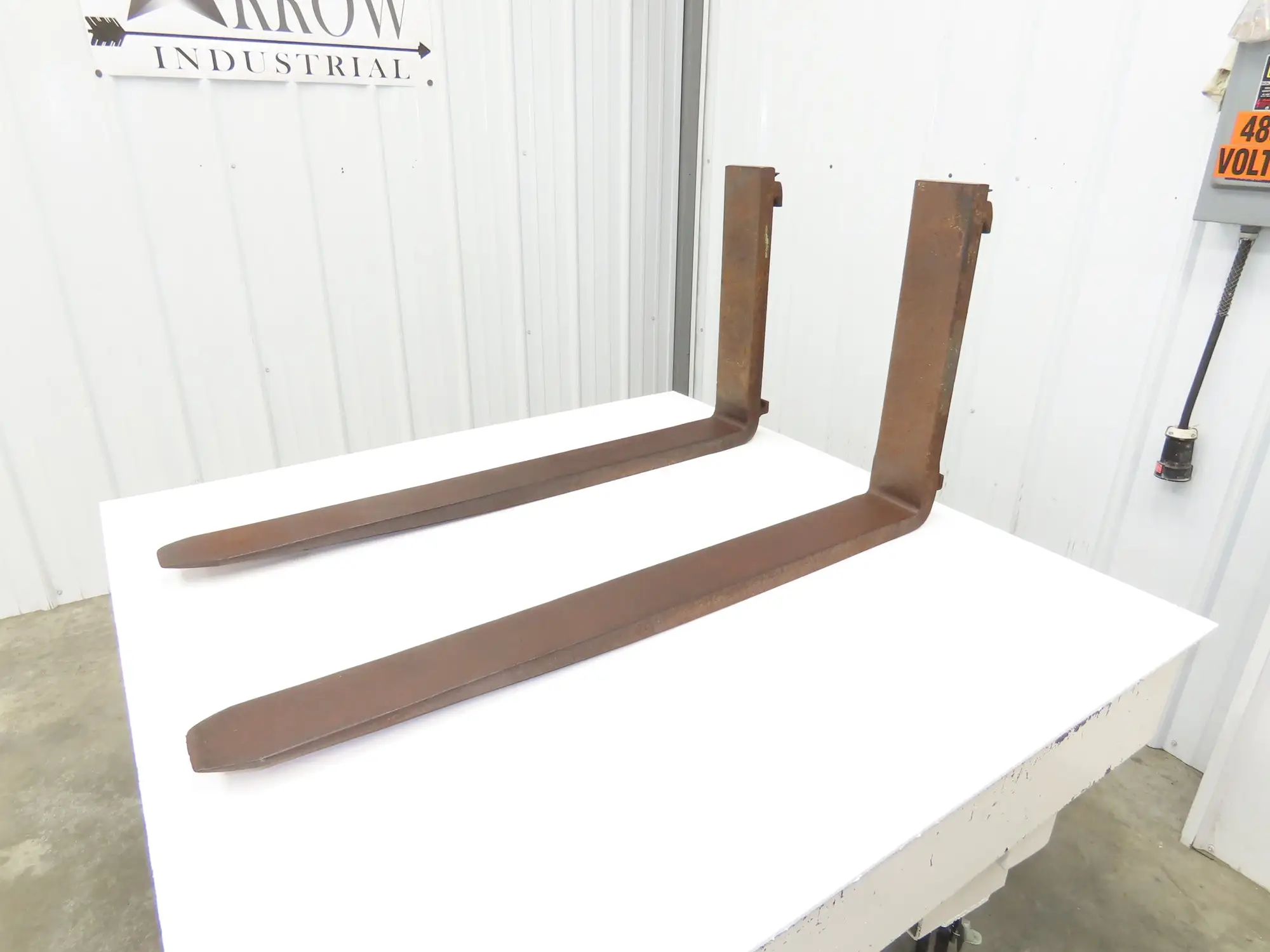 765407 4x42" Class 2 Steel Forklift Forks 16" Carriage 1-Pair 3024/PR