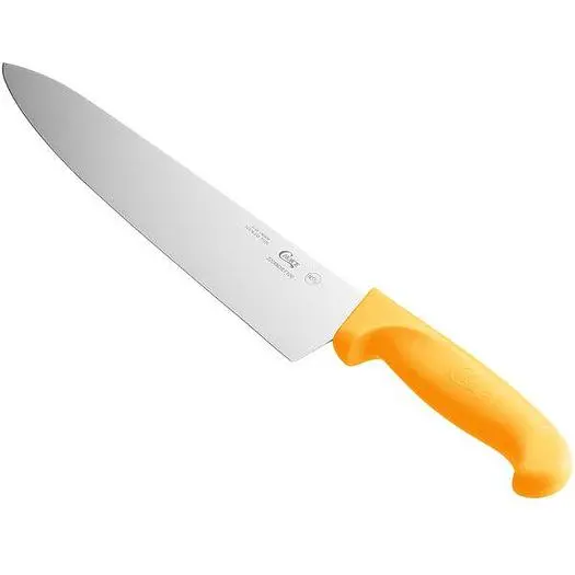 10" Chef Knife with Neon Orange Handle