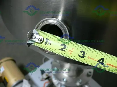 USED INDUSTRIAL POWDER HOPPER W/ SEW-EURODRIVE SAF67 AM143 GEAR REDUCER & 1HP MOTOR