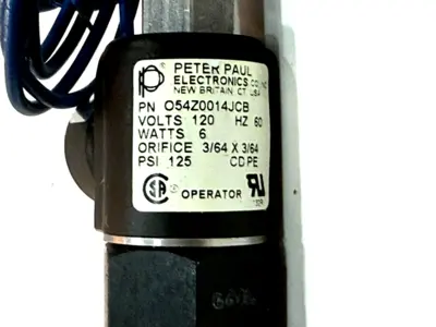NEW PETER PAUL ELECTRONICS /HORTON 054Z0014JCB SOLENOID VALVE 120/60 949001