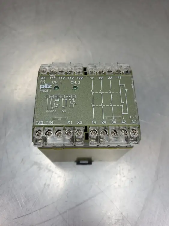 Used Pilz PNOZ 1 24VDC 3S10 Safety Relay, 230/400VAC Max, 24VDC Relays & Switches | Palmetto Automation #1155787