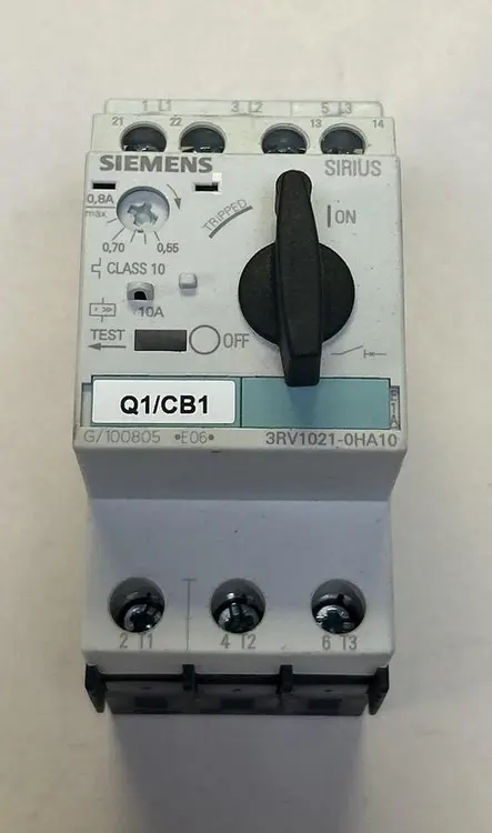 Used SIEMENS 3RV1021-0HA10 Starters | Surplus Asset Holdings #1204840