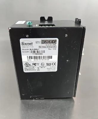 Sixnet SLX-8MG-1 Managed Industrial Ethernet Gigabit 8-Port Switch Loc 3D-3