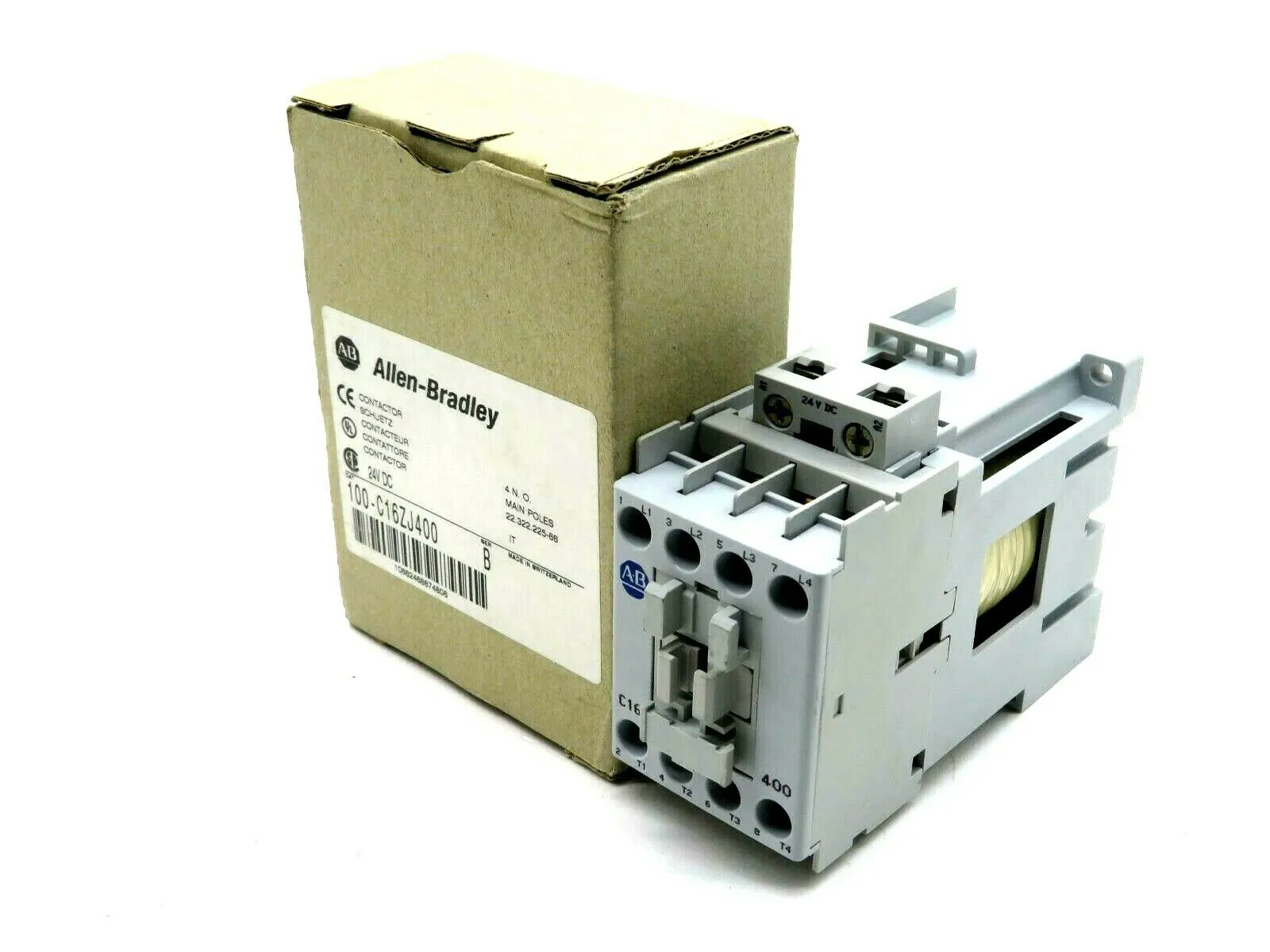 NEW ALLEN BRADLEY 100-C16ZJ400 CONTACTOR SER B 100C16ZJ400