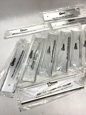 New | in-Stock Hermes Hermes Deluxe Wall Name Plate Holder Office Equipment Michigan US | Maverick Industrial Sales #1462852